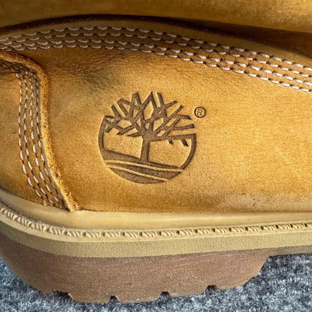 Timberland 6 Inch Premium Waterproof Boots Wheat Nubuck Leather Mens 7.5